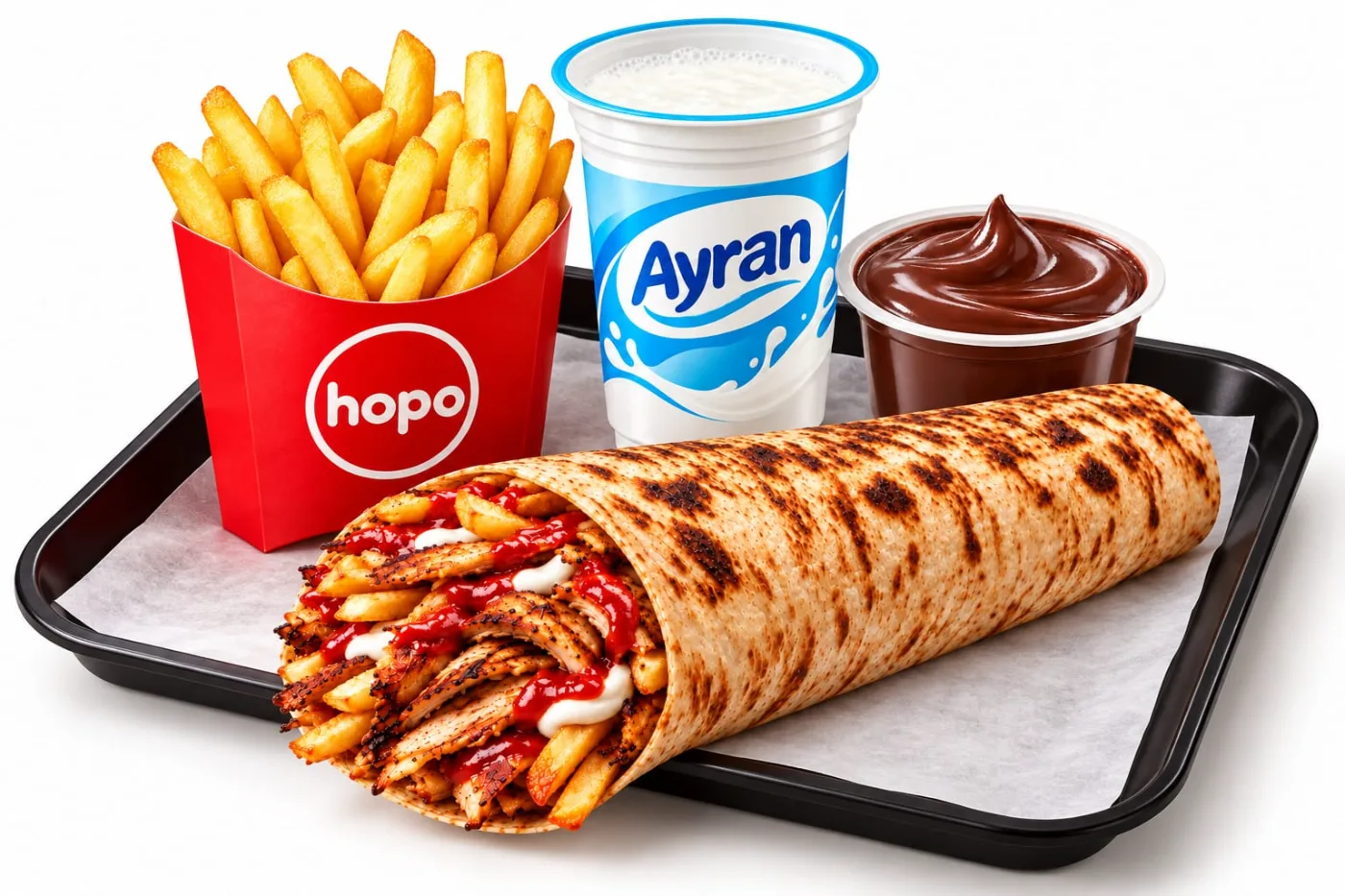 full dürüm menu ayranlı